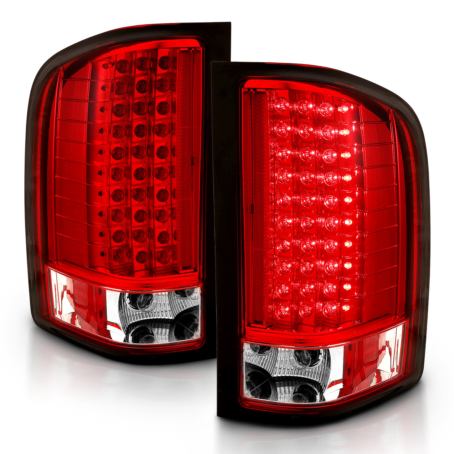 20072014 For Chevy Silverado 1500 2500 3500 HD Red LED Rear Brake Tail